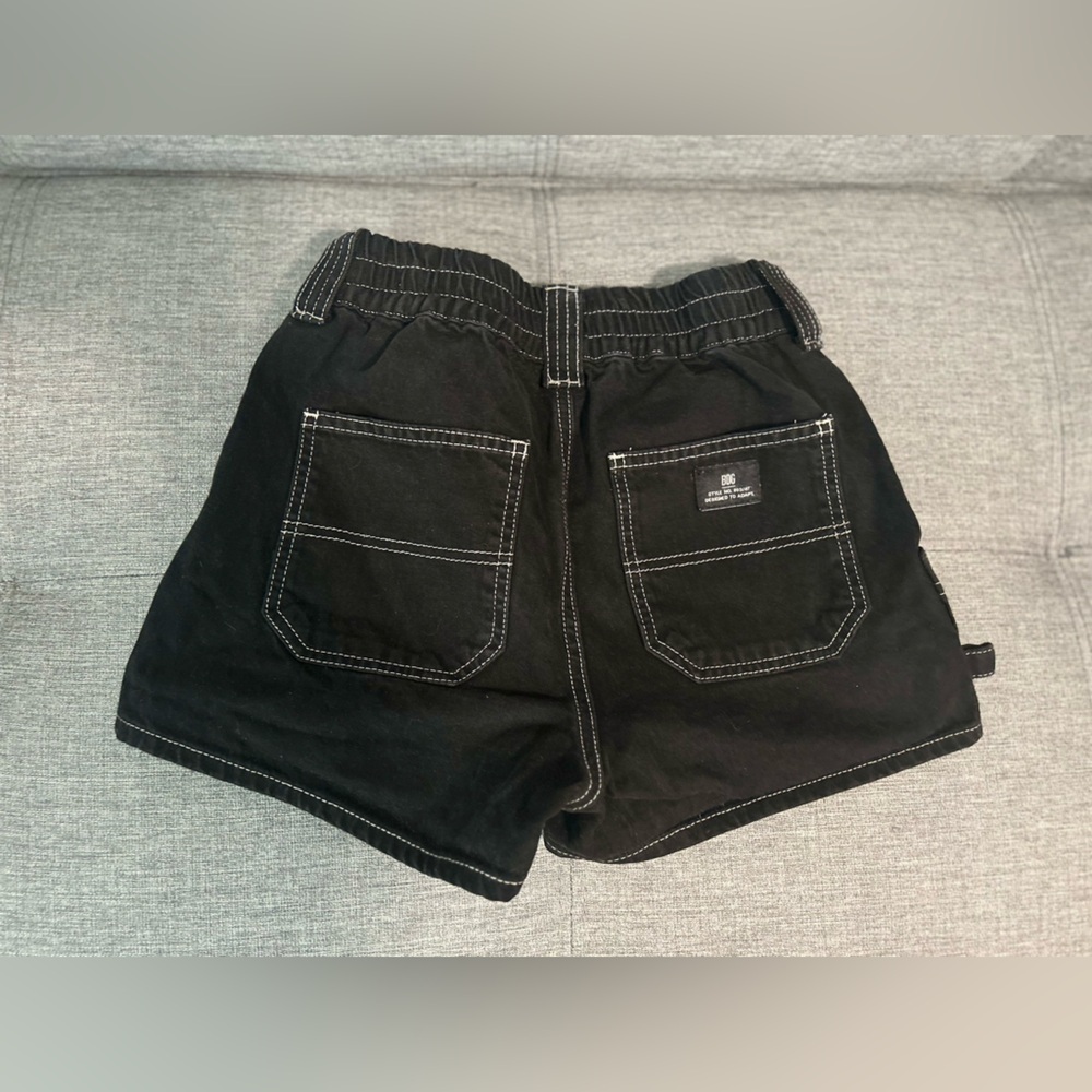 BDG Skate Shorts Black Contrast Stitch High Rise Size XS - Picture 6 of 6